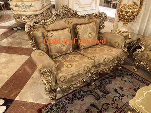 Luxus rokoko stil Italienische rokoko wohnzimmer möbel 1 + 2 + 3 mit kaffee tisch - Product Image 5