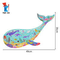 Prix d'usine Puzzle haut de gamme pour enfants Unisexe Série animaux marins baleines Jouet éducatif