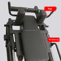 Home Gym mesin pres kaki dapat diatur rak Slide Squat Plate Memuat Pin pilihan kaki tekan besi mesin jongkok kombo