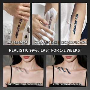 Tatuaggio Temporaneo a Forma di Serpente, Semi-Permanente, Impermeabile, Resistente al Sudore, Dura 2 Settimane, Realistico per Braccio, Corpo, Clavicola - Product Image 5