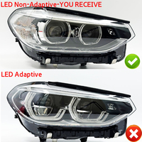 Remplacement pour BMW X3 X4 G01 G02 2018-2021 Phare LED non adaptatif côté passager droit version US sans modules 8739652