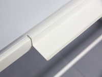 Tableau blanc mobile magnétique pliable double face effaçable à sec, surface laquée/émaillée, cadre en métal aluminium
