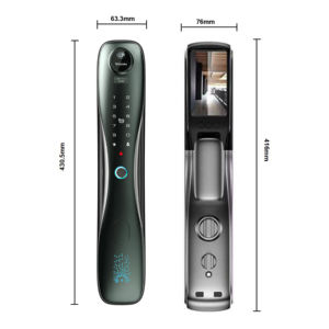 Serrure de porte intelligente Offre Spéciale empreinte digitale sécurité à domicile numérique Touya caméra serrure de porte Wifi avec caméra serrure de porte intelligente - Product Image 3
