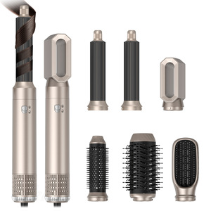 2025 nouveau Design 6 en 1 outils de coiffure <span class=keywords><strong>brosse</strong></span> à <span class=keywords><strong>Air</strong></span> chaud fer à friser automatique Portable Multi <span class=keywords><strong>Styler</strong></span> pour un usage professionnel à domicile - Product Image 1