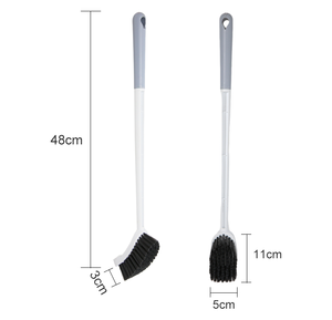 <span class=keywords><strong>Brosse</strong></span> de nettoyage moderne et écologique pour salle de bain et toilettes, la plus vendue, avec manche allongé pour un nettoyage sans angle mort et des mains propres - Product Image 2