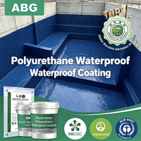 Revêtement imperméable en polyuréthane bicomposant à haute épaisseur, peinture liquide pour toiture et sous-sol