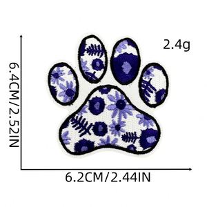 New Design Iron on Colorful Artist Pattern Bear's-paw Patch for Decoration - Product Image 3