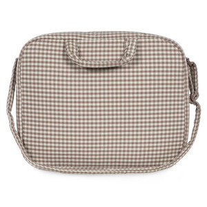 Sac bandoulière compact en toile pour femme, idéal pour le quotidien, design personnalisé, vente en gros, certifié BSCI, style coréen, à carreaux, avec volants - Product Image 1
