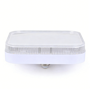 Lampadina <span class=keywords><strong>LED</strong></span> E27/E26 con Base Sostituibile 36W/48W, Illuminazione Moderna in Plastica per Interni, Plafoniera Quadrata - Product Image 4