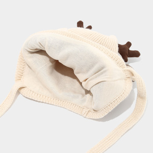 Chapeau en tricot <span class=keywords><strong>de</strong></span> cerf mignon <span class=keywords><strong>pour</strong></span> garçons et filles d'hiver coupe-vent <span class=keywords><strong>pour</strong></span> la protection des oreilles des enfants et des bébés, tissu chaud et confortable - Product Image 3