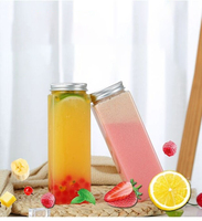 Gobelets à bulles pour boissons froides en PET de qualité alimentaire à paroi simple avec couvercle, logo personnalisé, expédition rapide, petit MOQ
