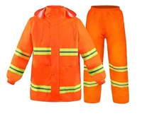 Ensemble imperméable et pantalon ignifuge HBC Construction pour livreur de repas, résistant aux fortes pluies