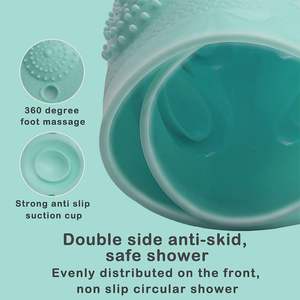 Высококачественный Противоскользящий коврик для ванной из ПВХ, водостойкий и впитывающий материал с твердым и волнистым рисунком для ванной комнаты и душа - Product Image 3