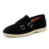 Mocassins à plateforme à lacets, chaussures rétro en cuir véritable, tendance mode printemps-automne, semelle extérieure en caoutchouc antidérapante, respirants