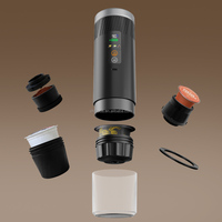 Nouvelle conception de machine à café expresso électrique semi-automatique 20 bars, adaptateur pour capsules K-Cup, portable, 7500 mAh, USB, auto-chauffante, pour l'extérieur