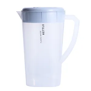 1.3L 2.2L 3L Plastic kettle Cheap Transparent Water Jug Juice and Iced Tea Beverage Plastic Water Pitcher jug set With Lid