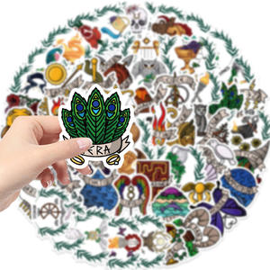 50PCS grec athènes voyage vintage <span class=keywords><strong>mythologie</strong></span> mythe déesse grèce autocollant - Product Image 3