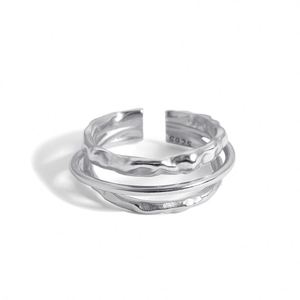 Bague de fiançailles Dylam style métallique ODM OEM de luxe en or 18 carats avec halo, bague ajustable en argent pur 925 - Product Image 1