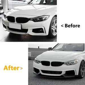 สำหรับรถยนต์ BMW ซีรีส์ 4 รุ่น F32 F33 F36 ปี 2014-2020 M Sport ชุดแต่งสปอยเลอร์กันชนหน้าแบบดิฟฟิวเซอร์ ชุดแต่งภายนอก - Product Image 2