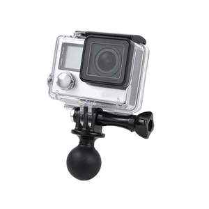 Soporte de cabeza de bola de trípode para accesorios <span class=keywords><strong>GoPro</strong></span> <span class=keywords><strong>HERO6</strong></span>/5/Fusion/4/3 + /3/2/1/cámaras de acción SJCAM - Product Image 1