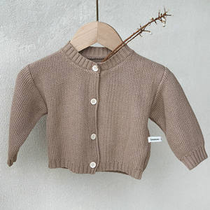 Hot Sale Warm Winter Autumn Coat Solid Color Knitted Cardigans Toddler Boy Girl Clothes Baby Knit Sweater - Product Image 2