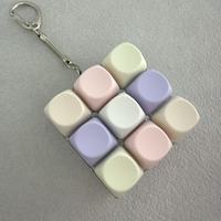 Custom Silk Screen Printing Logo Plastic Keycap Keyboard Keychain Factory OEM ABS LED Lights Relieve Stress Switches Lightweight