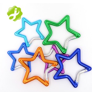 Custom logo Metal Star Shape Carabiner Keychain Personalized