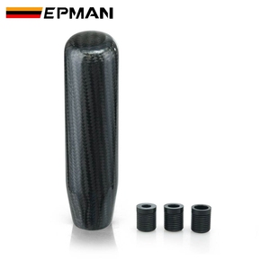 EPMAN Real Carbon Fiber Gear <strong>Shift</strong> Knob Aluminum 5 Speeds 6 Speeds <strong>Shift</strong> Knob for Honda for Acura EP-SK1818XL - Product Image 1