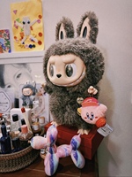 Original pour Labubu Big Dolls 38cm Latte Toys PVC Plush Toys Mystery Boxes Walk by Fortune