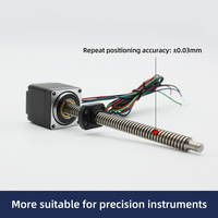 UMOT 35mm Nema14 en stock Mini linéaire pas à pas vis à billes actionneur de moteur hybride servomoteur tige filetée contrôleur de moteur pas à pas