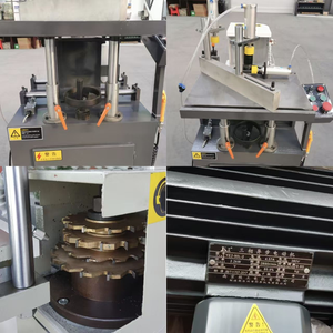 Machine de fabrication de fenêtres et de portes, fraiseuse CNC à extrémité avec hauteur réglable pour profilés verticaux en aluminium et en PVC - Product Image 2