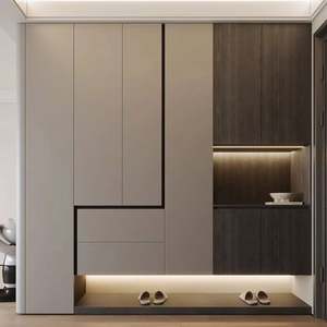 Zapatero de Madera Personalizado con Luz LED para Interiores y Exteriores, para Sala de Estar, Dormitorio, Entrada y Almacenamiento - Product Image 1