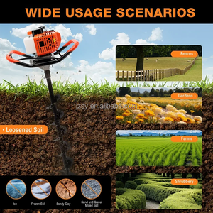 เครื่องเจาะดินแบบมือถือเครื่องขุดหลุมแบบเจาะได้ง่ายพร้อมสว่านเจาะน้ำมันเบนซิน - Product Image 3