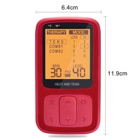 KM360 Konmed Appareil TENS portable en ABS, masseur médical chauffant pour soulager la douleur, stimulateur musculaire confortable, électrode adhésive EMS