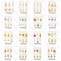 Shinein émail pendentif cheveux tresse pince or cheveux manchette anneaux Loc bijoux tresse Crochet accessoires cheveux bijoux Dreadlock perles