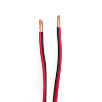 Fil de haut-parleur 18 AWG rouge noir 2 broches UL2468 câble plat fil électrique pour câblage LED