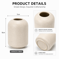 Diffuseur de parfum en céramique mate de style nordique moderne, vase minimaliste pour aromathérapie, diffuseur d'huiles essentielles, décoration pour la maison