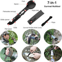 Kit tactique SOS 13-en-1 pour la sécurité et l'équipement de survie, voyage en plein air, camping, randonnée, urgence, trousse de premiers soins