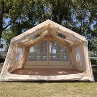 Tente de camping carrée à double couche gonflable Toppeak, 2 portes, tissu Oxford imperméable quatre saisons, 2000-3000 mm, tente de glamping