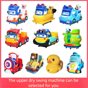 2024 nouveau modèle de centres commerciaux de voiture à bascule à pièces pour enfants, écran MP5, matériau en fibre de verre, Machine à balançoire électrique pour - Product Image 1