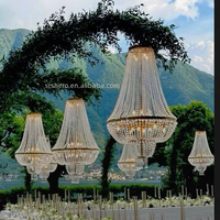 Lustre LED AC en cristal luxueux et élégant, best-seller, pour mariages et décorations de fêtes, durable et écologique