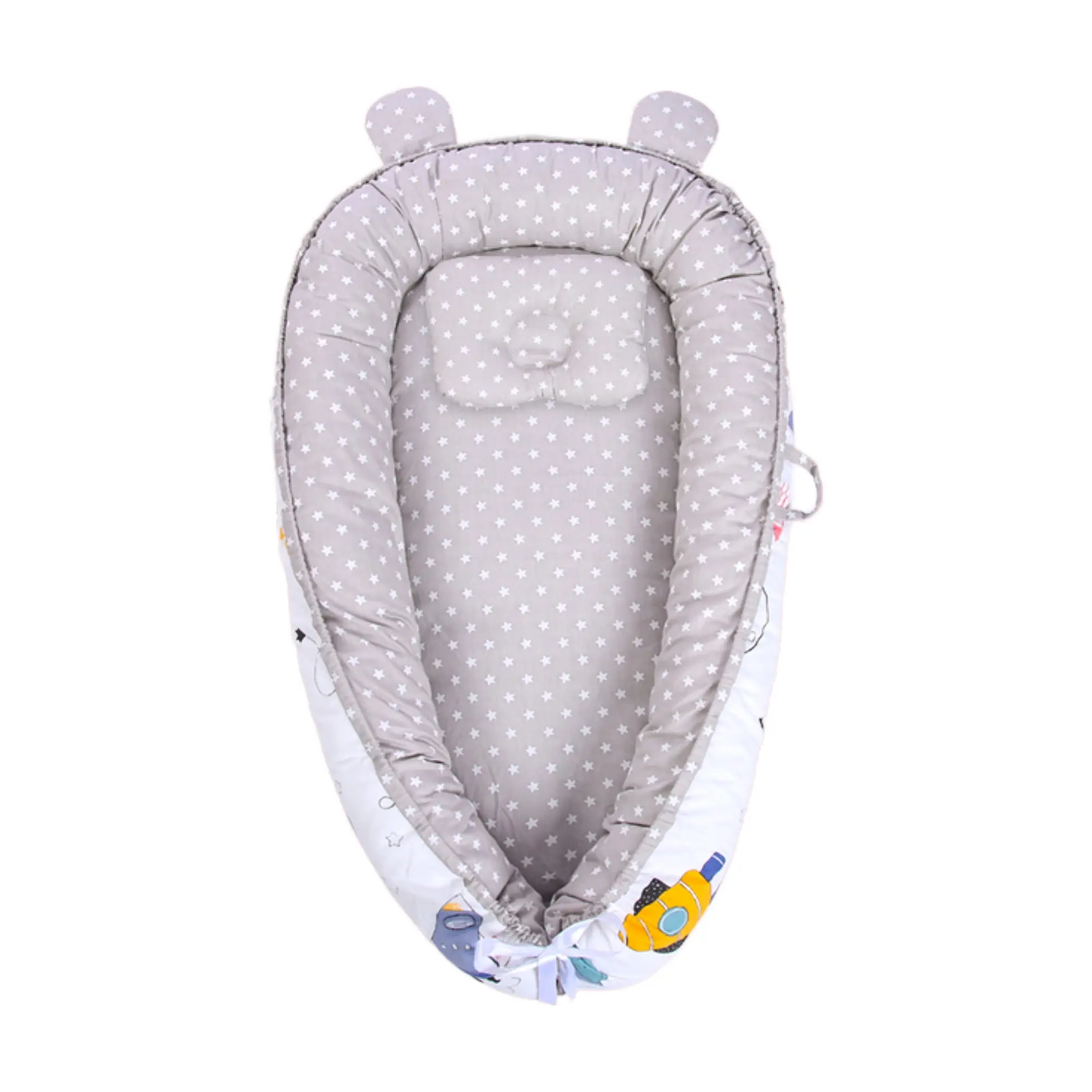 New Born Baby Boy Lounger Baby Co-sleeper Bassinet Portable Newborn Lounger Nest for Napping&Traveling Baby Shower Favors Gifts