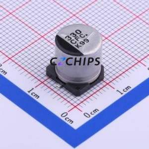 ตัวเก็บประจุ EEEFC1C331AP อลูมิเนียมอิเล็กโทรลีติค SMD D10xL10.2mm 330uF 20% 16V 670mA-100kHz - Product Image 1