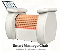 Machine de massage corporel à rouleaux 500W, 15,6 pouces, 200 tr/min, pour le remodelage automatique du corps et la relaxation musculaire