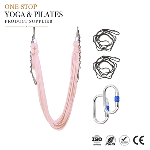 ZENJOY Ensemble de hamac de yoga aérien robuste anti-gravité avec chaînes marguerite pour la remise en forme/studio de yoga - Product Image 1