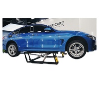 LUXMAIN Élévateur de voiture à ciseaux hydraulique portable de 3.5 tonnes Élévateur rapide de voiture mobile pour réparer la voiture rapidement