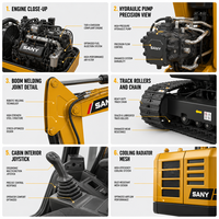 Meilleur prix pour une excavatrice Sany SY60C d'occasion de 6 tonnes, excellente performance, excavatrice sur chenilles avec livraison rapide, machine d'excavation Sany