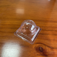 Boîte de présentation rectangulaire transparente jetable en plastique à base carrée pour figurines, décorations de gâteaux, boîtes mystères, objets de collection et présentoirs d'artisanat