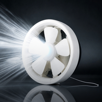 Ventilateur d'extraction électrique rond mural commercial pour conduits, direct usine
