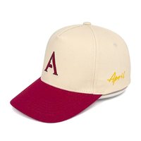 Gorra de Béisbol Plana de Algodón con Bordado de 5 Paneles